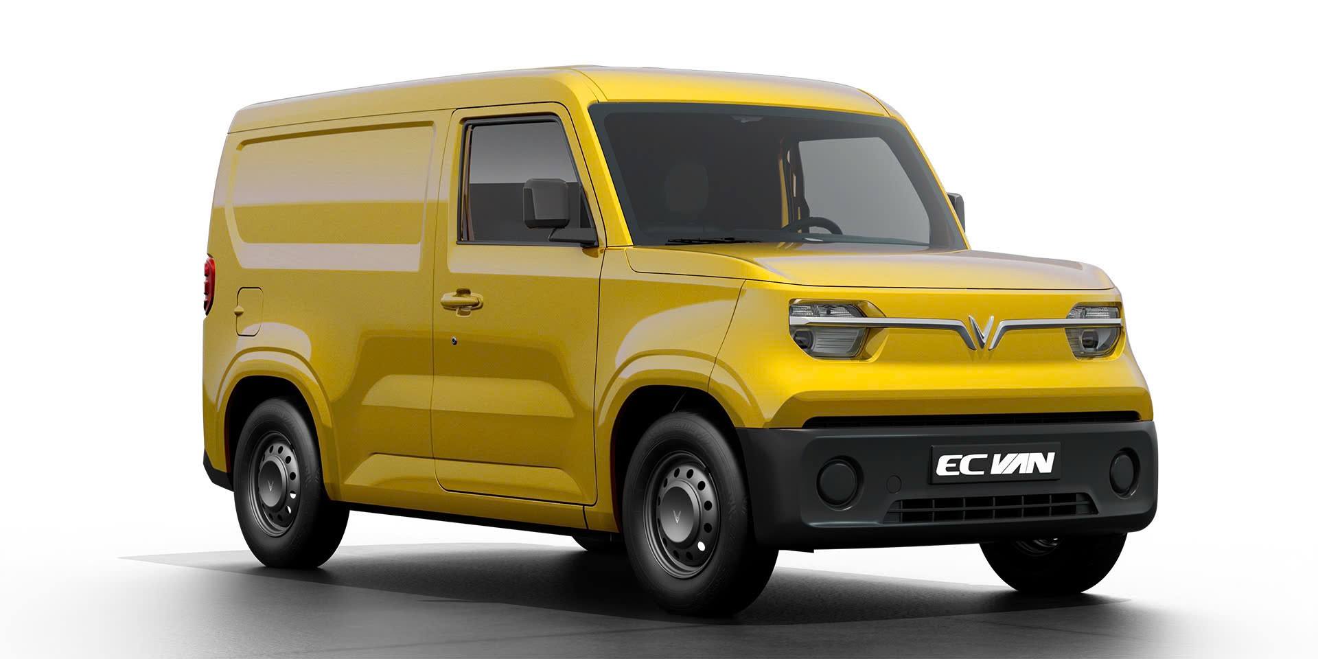 Xe điện VinFast eC Van nhỏ gọn di chuyển trong phố