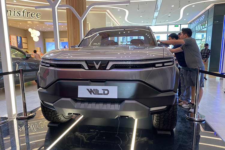 Giá lăn bánh xe bán tải vf wild